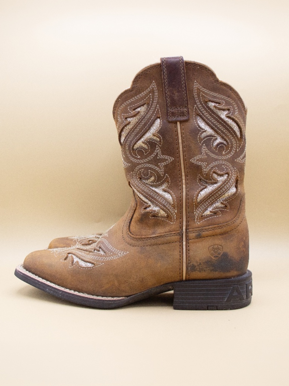 Ariat Round UP Bliss Cowboy Boots 10046884 Youth Girls Size 2